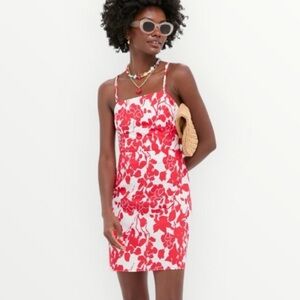 white christmas dresses Black Front Zip Denim Mini Dress main image 1